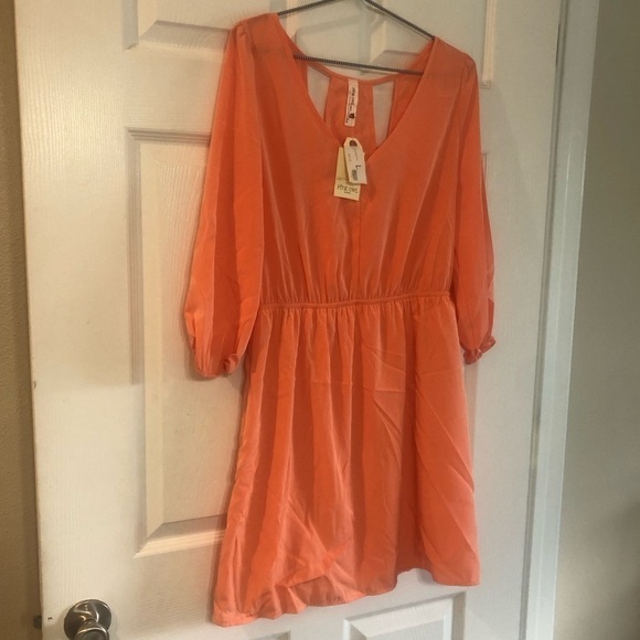 NWT Pink Owl Orange Dress size Large - Picture 12 of 13